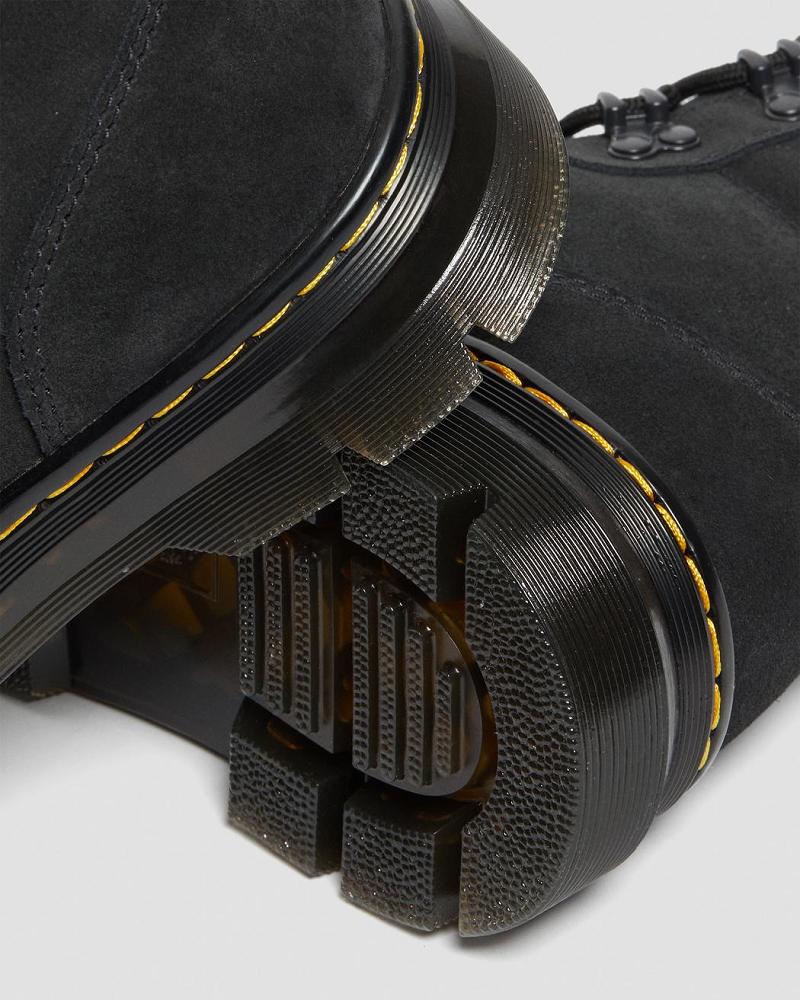 Dr Martens Combs Women Semsket Skinn Ankelstøvletter Dame Svarte | Norge 708UZG